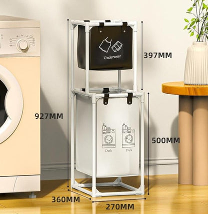 CESTA ORGANIZADORA DE ROPA 2 EN 1 DuoCesta Pro™