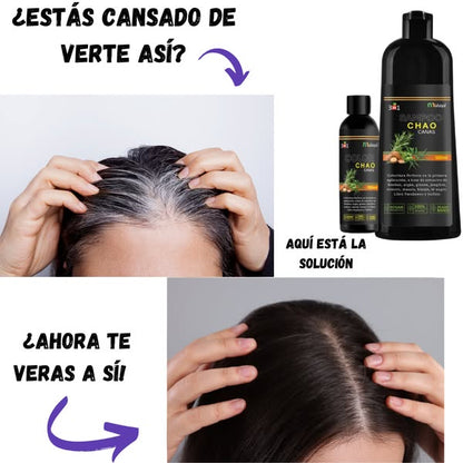 CHAO CANAS 🌿 Shampoo Restaurador + Tratamiento GRATIS Incluido 💥