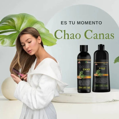 CHAO CANAS 🌿 Shampoo Restaurador + Tratamiento GRATIS Incluido 💥
