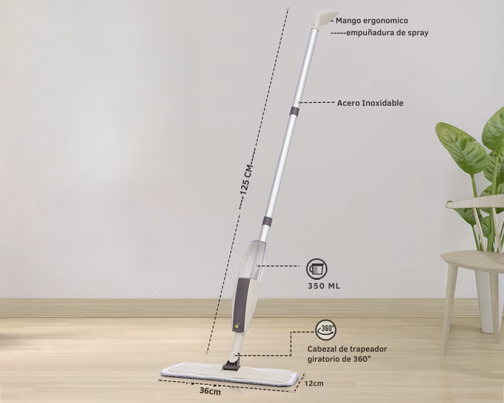 SprayMop 360 – Limpia sin agacharte ni baldes