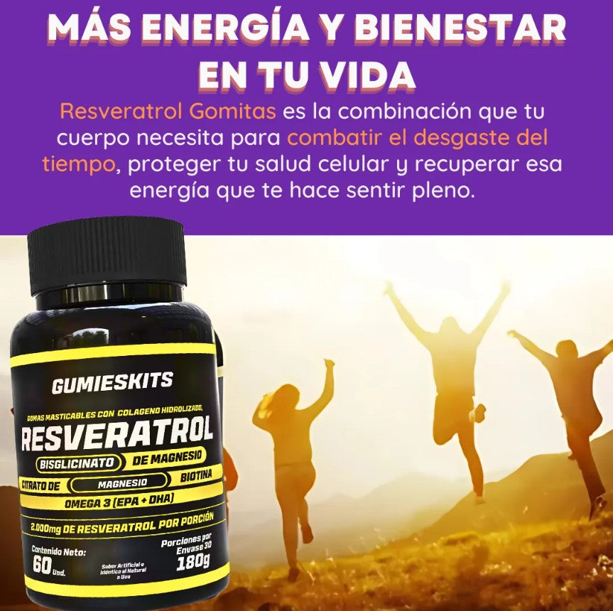 Nuevas RejuveGummy  con RESVERATROL