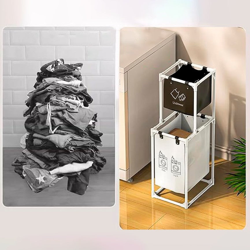 CESTA ORGANIZADORA DE ROPA 2 EN 1 DuoCesta Pro™